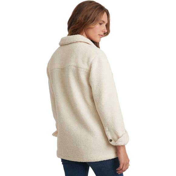 NWT Marine Layer Ivory Eden Sherpa Overshirt Size Small - Picture 5 of 8